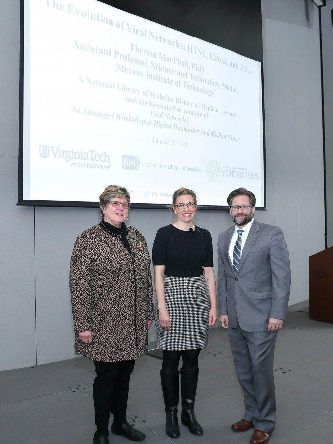 NLM Director Patricia Flatley Brennan, Theresa MacPhail, Assistant Professor of 