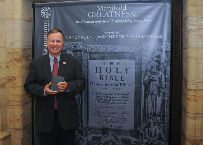 Representative Doug Lamborn of Colorado at the Manifold Greatness exhibition