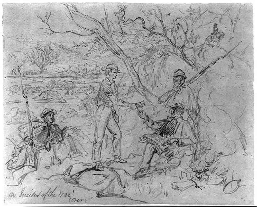An Incident of war, 1862. By Arthur Lumley.