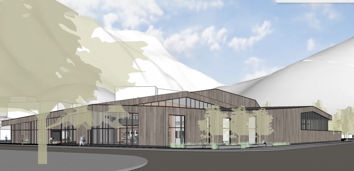 Still image (from an animation) of the proposed New JACC building design