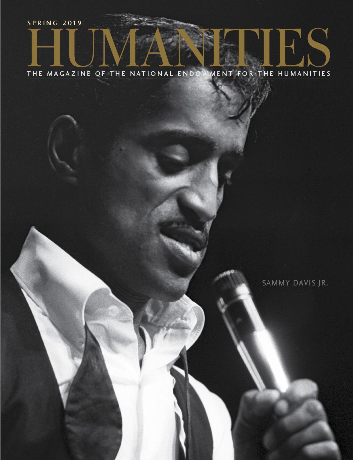 Sammy Davis Jr. on the cover of Humanities magazine 
