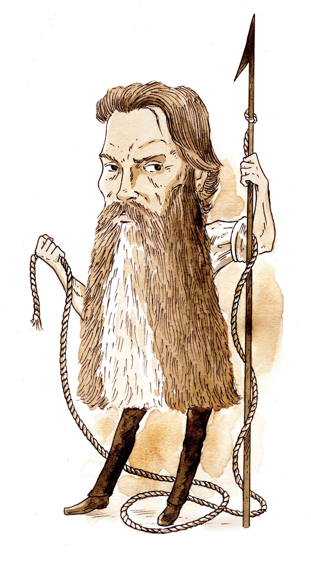 Illustration of Herman Melville