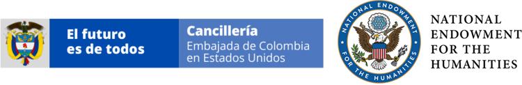 NEH & Colombia Embassy logos