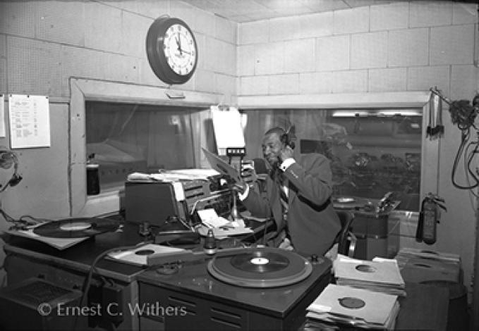 Pioneering radio broadcaster Eddie 'The Screamer' Teamer, 1950/1953.