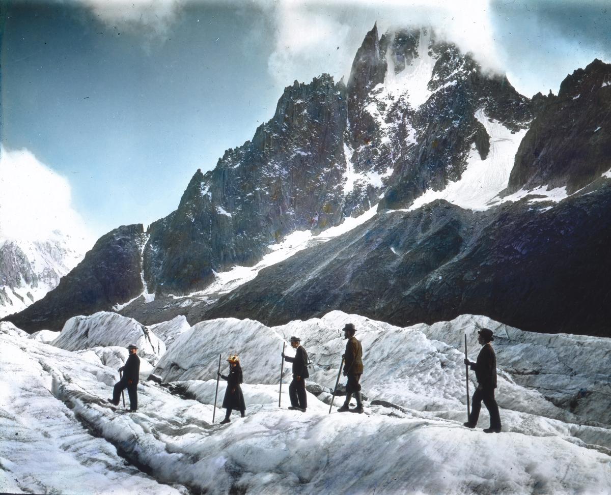 Tourists in the Alps