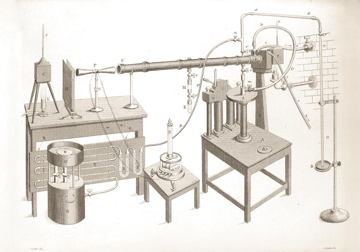 Devices created by Tyndall for his tests