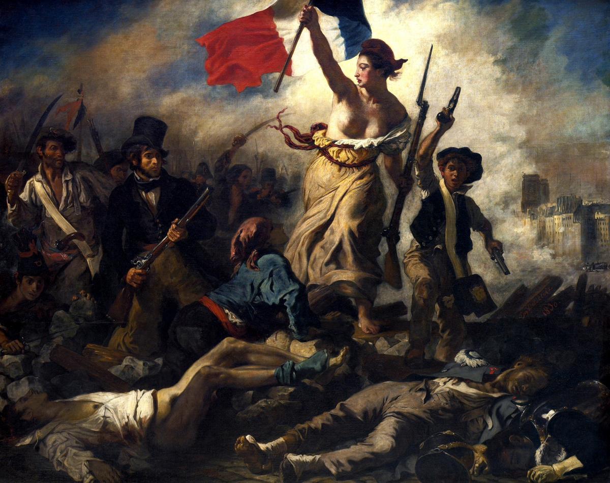Eugène Delacroix’s La liberté guidant le peuple (Liberty Leading the People) (1833)