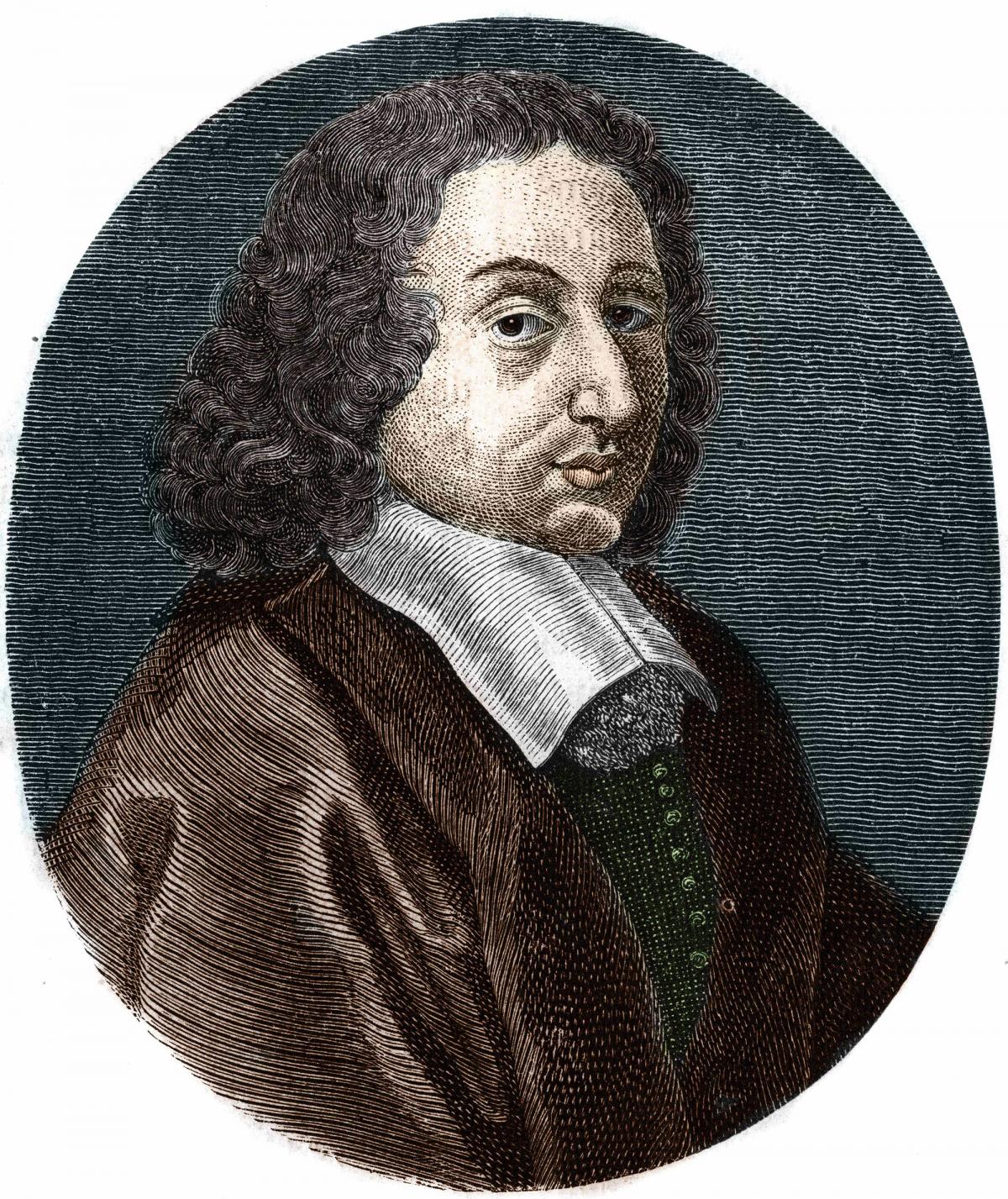 tinted portrait of Blaise Pascal