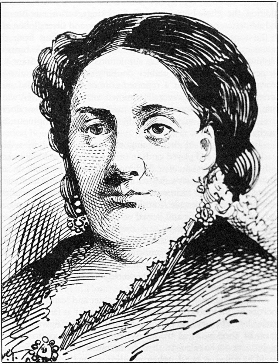 Sketch of Madame Restell, originally featured in Recollections of a New York Chief of Police by George W. Walling (1887); Wikidata file scanned from The Wickedest Woman in New York: Madame Restell, the Abortionist by Clifford Browder (1988).