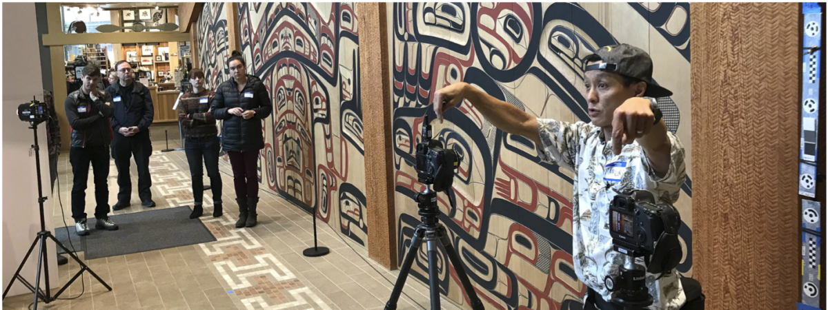 Cultural Heritage Imaging photogrammetry training session at the Sealaska Heritage Institute in fall 2019