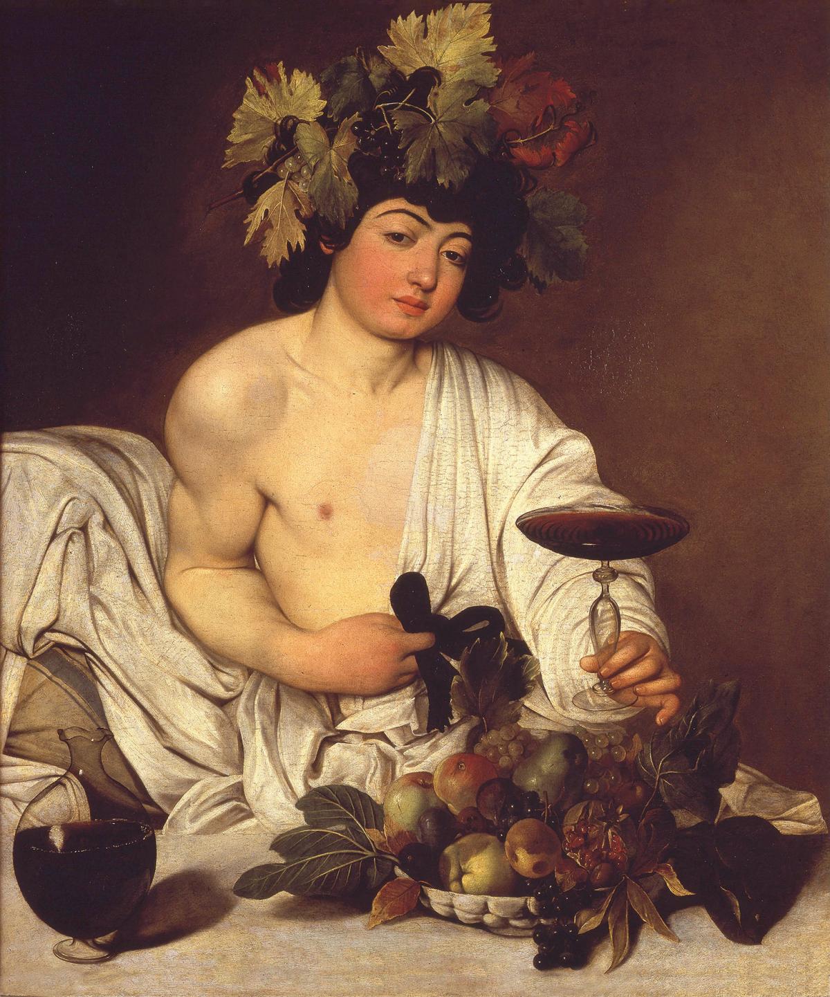 Caravaggio's Bacchus painting