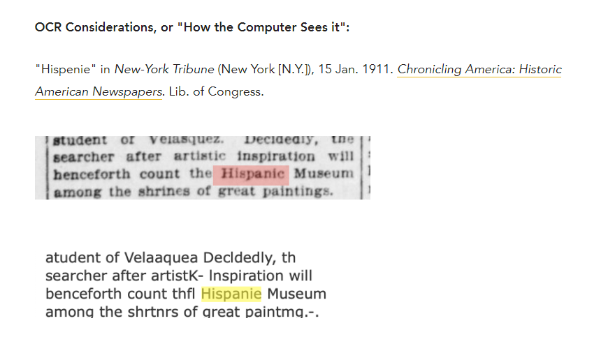 Race and Ethnicity Keyword Thesaurus for Chronicling America A New