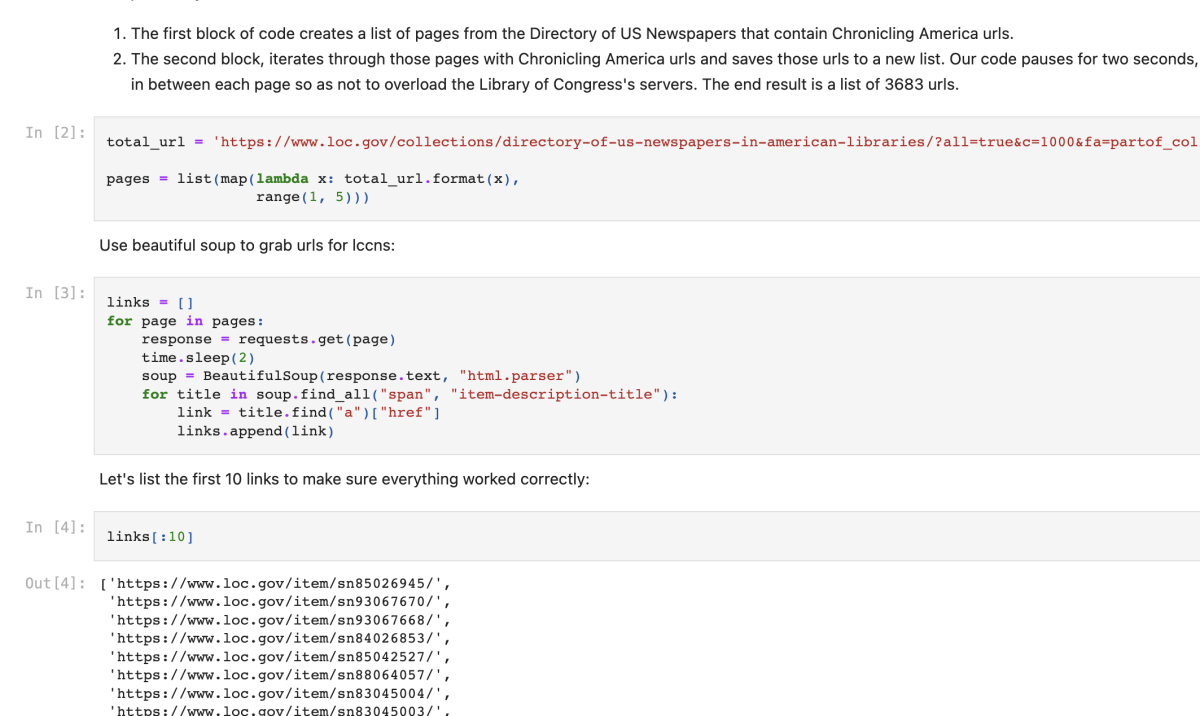 Code and text in the described Jupyter notebooks.