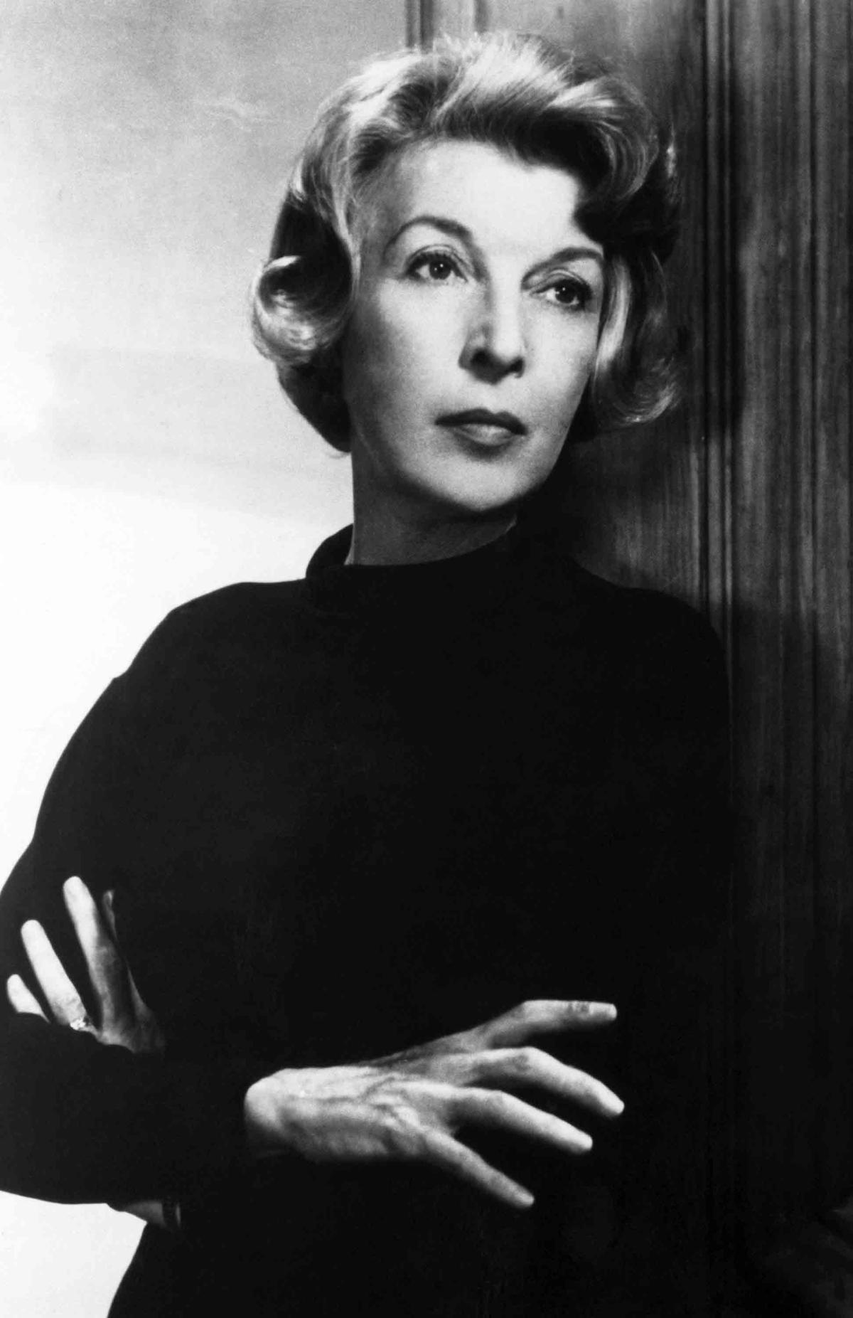 Gellhorn, later in life, in her London flat.