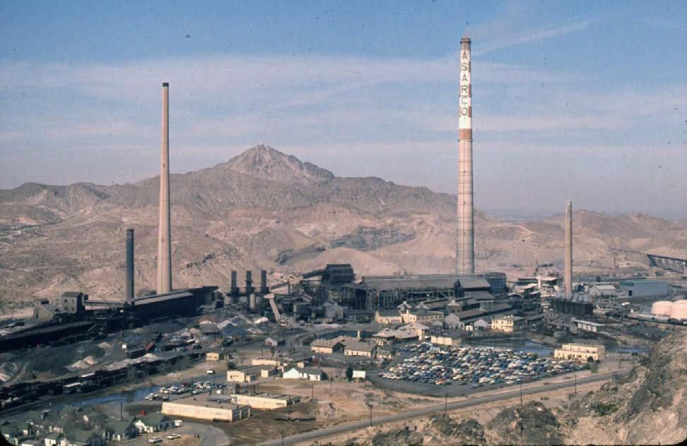 Scan of color slide of ASARCO El Paso Smelter.