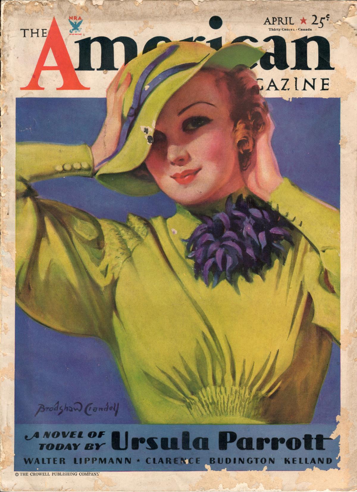 American Magazine cover with stylish woman