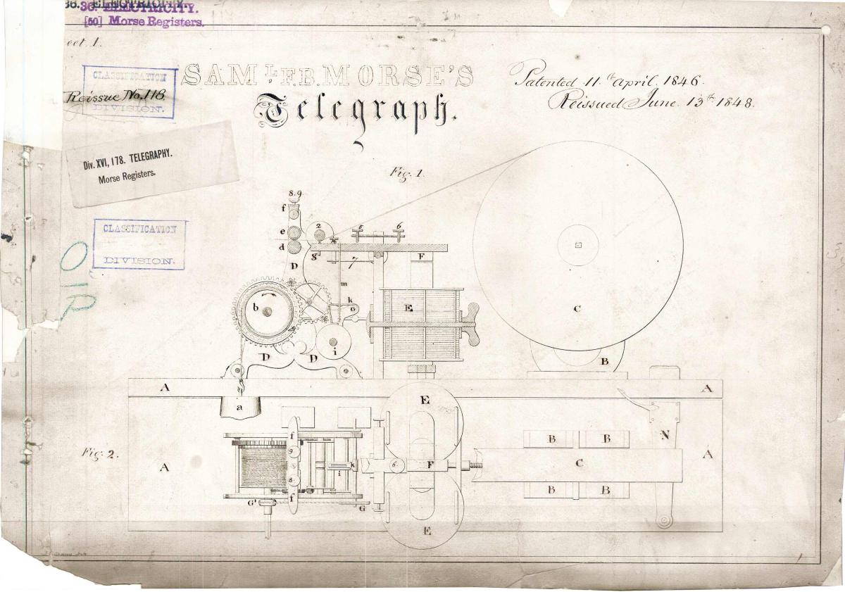 A copy of Samuel F.B. Morse's telegraph patent