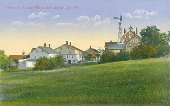 View of Sabbathday Lake, c. 1920.