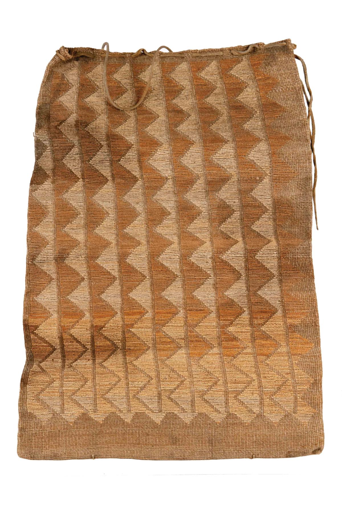 patterned, cornhusk bag