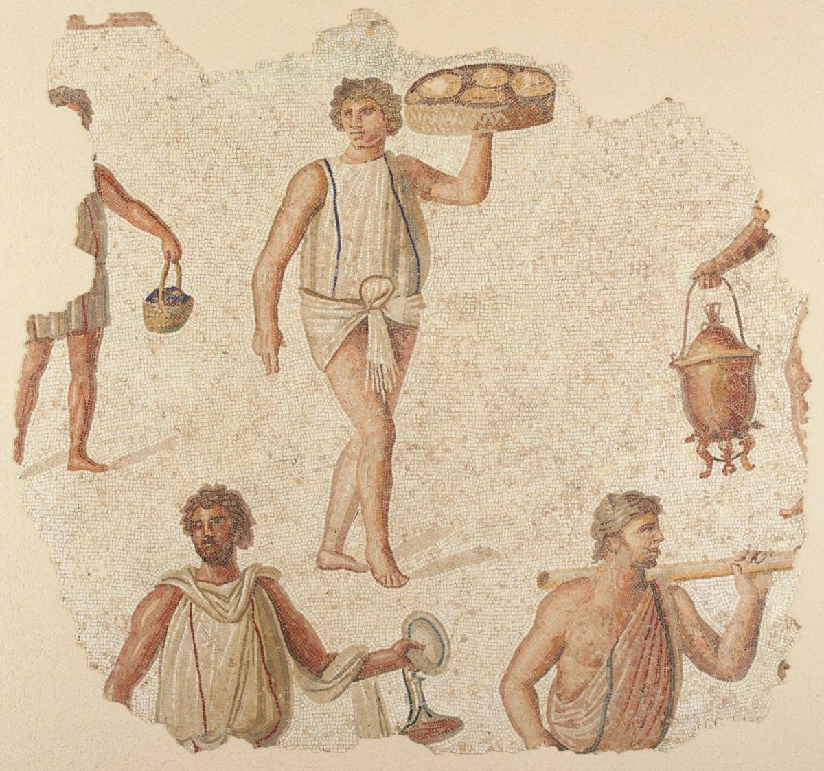 Mosaic of a feast