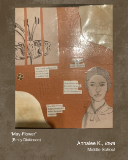 Emily Dickinson student artwork