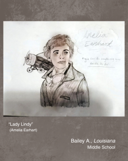 Amelia Earhart student artwork