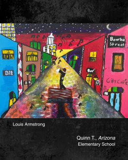 Louis Armstrong student artwork