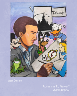 Walt Disney student artwork