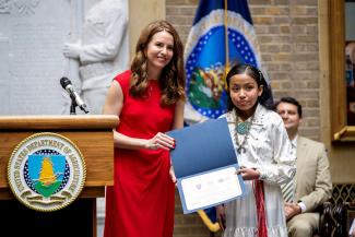 student Ibnijah American Heroes Student Art Contest