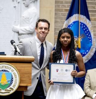 student winner American Heroes Student Art Contest