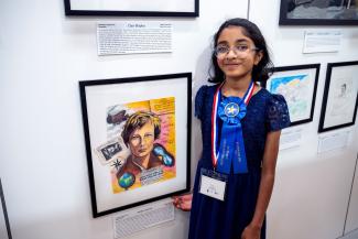 student Andya American Heroes Student Art Contest