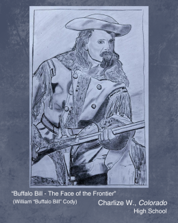 student artwork Buffalo Bill