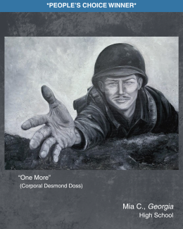student artwork Desmond Doss