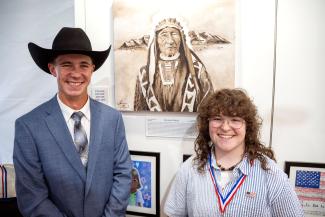 student artist American Heroes Student Art Contest