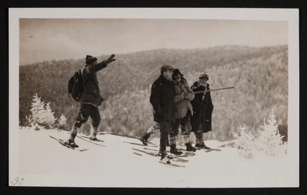 Snowshoers on Cherry Mountain