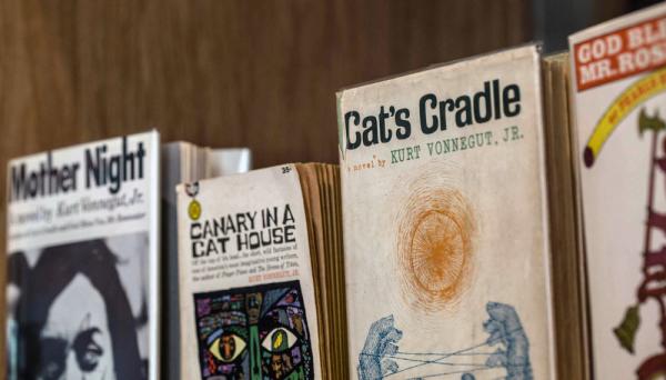 Books from the Kurt Vonnegut Museum and Library's 60's collection