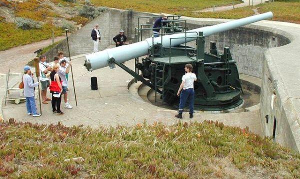 Six-inch Rifled Gun Number 9, Battery Chamberlin, on the grounds of the Presidio of San Francisco