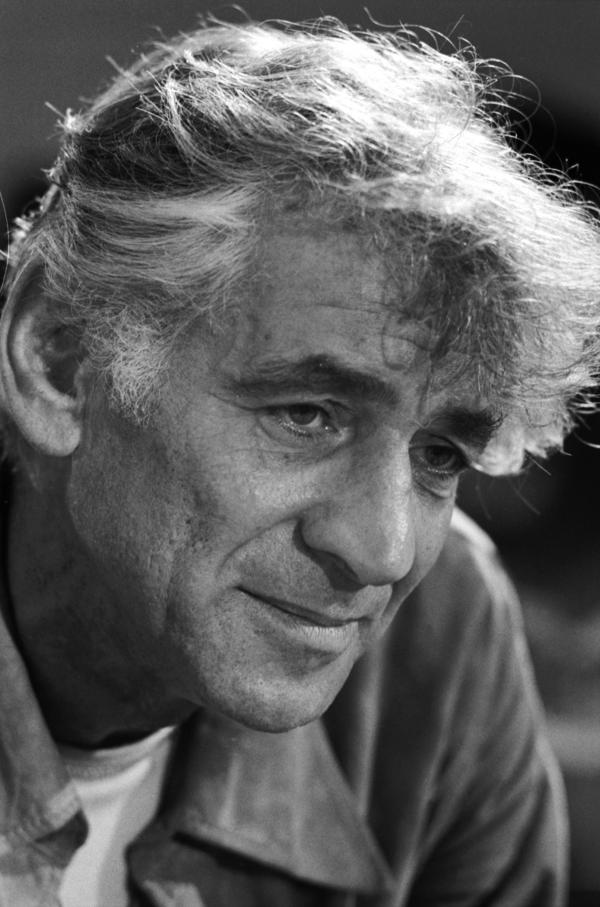 Leonard Bernstein - portrait of the American composer.
