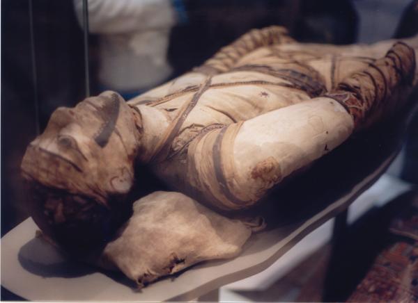 Mummy, Egyptian collection at the British Museum, London.