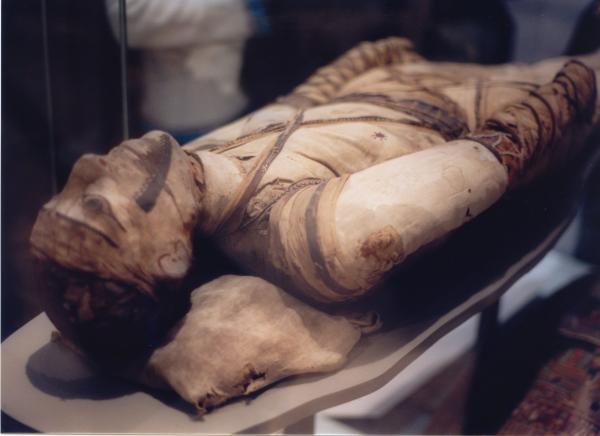 Mummy, Egyptian collection at the British Museum, London.