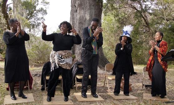 Photograph of the Magnolia Singers, a Gullah musical group