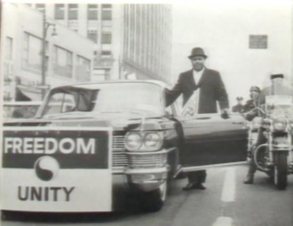 Reverend C. L. Franklin (1915-1984), a prominent Detroit minister in a major civil rights march 