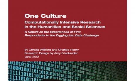 Cover design of the CLIR report on "Digging into Data"
