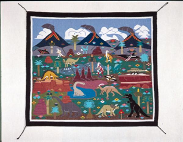 Navajo Dinosaur pictorial rug