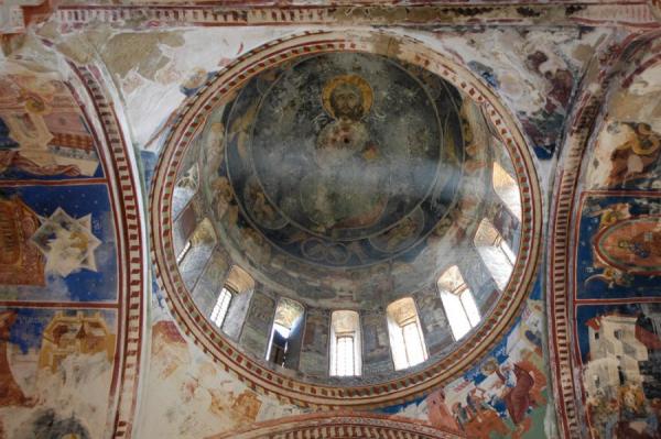 mural painting, dome, Gelati Monastery, Georgia