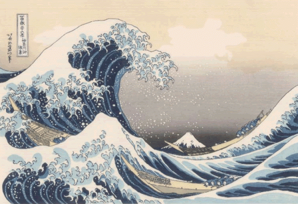 Hokusai's "Great Wave" painting