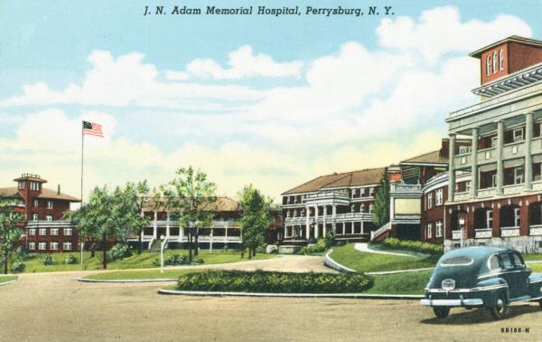 Exterior image of the J. N. Adams Memorial Hospital
