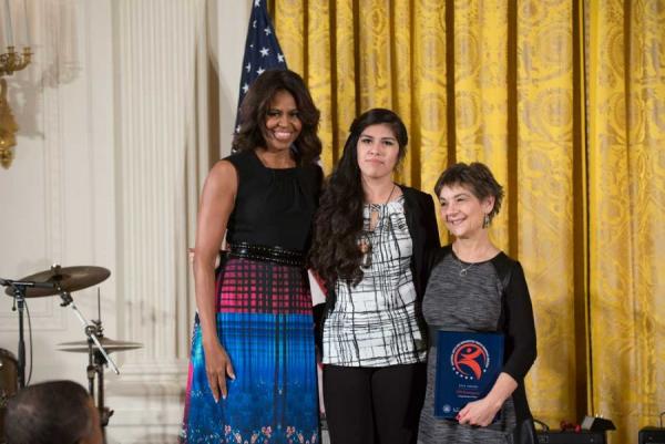 Michelle Obama honors CPS Shakespeare! at 2014 NAHYP awards