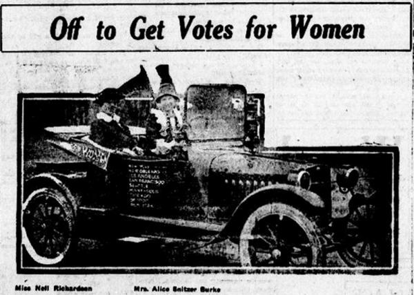 Two women in a car