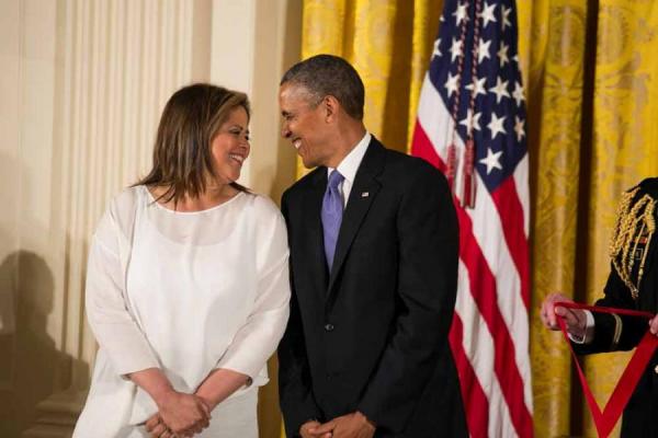 Anna Deavere Smith and President Obama, National Humanities Medals